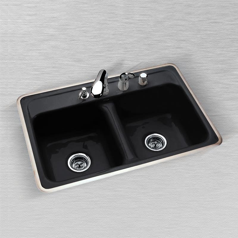 Ceco 740 Kitchen Sink, 32"x21"x8", Double Bowl