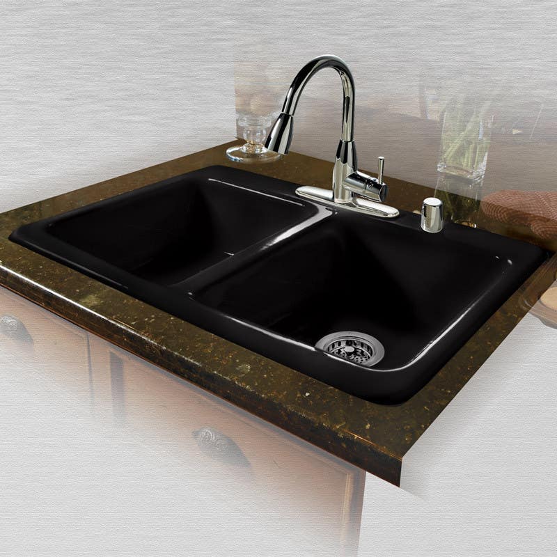 Ceco 747 Self Rimming Kitchen Sink, 33"x22"x9", Double Bowl