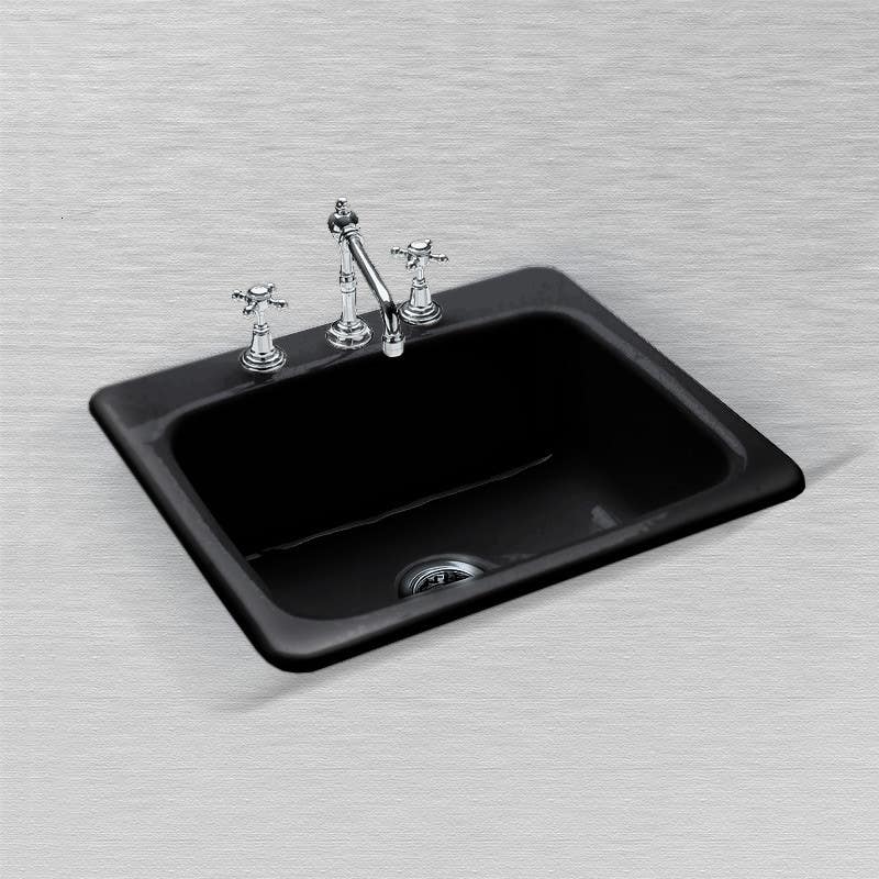 Ceco 757 Kitchen Sink, 25"x22"x9 3/4", Single Bowl