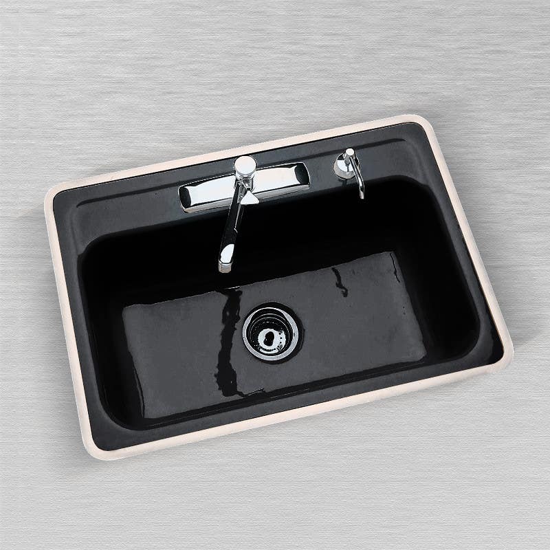 Ceco 750 Flat Rim Kitchen Sink, 24"x21", Single Bowl