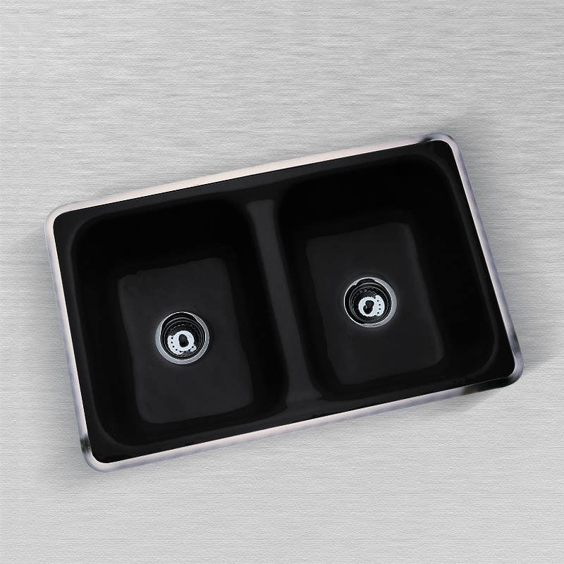 Ceco 760 Kitchen Sink, 32"x20"x8", Double Bowl