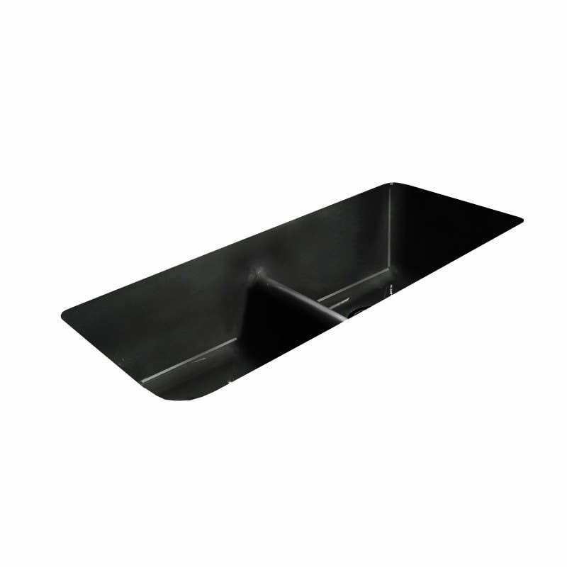 Ceco 744-UM-LD Low Dam Double Bowl Undermount Kitchen Sink, 44"x19.5"x10"