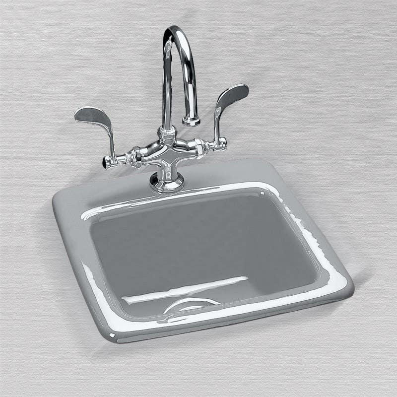 Ceco 722 (1 Hole) Bar Sink, 15"x15"x7", Self Rimming