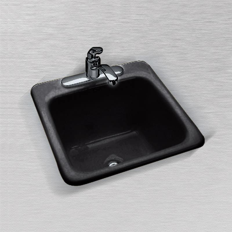 Ceco 807 Laundry Sink, 22"x21"x12", Self Rimming, 2 Hole