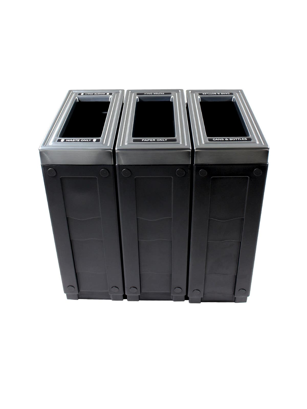 Busch Systems 10126 Evolve Triple Cube Slim, Full Black