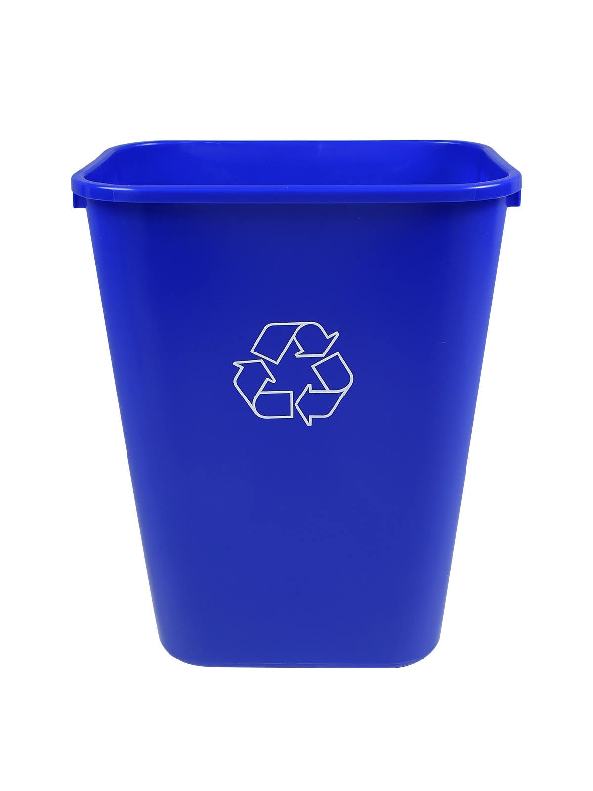 Busch Systems 101422 Recycling & Waste Basket (8 Pack) - Single - 41 Q - Mobius Loop - Blue