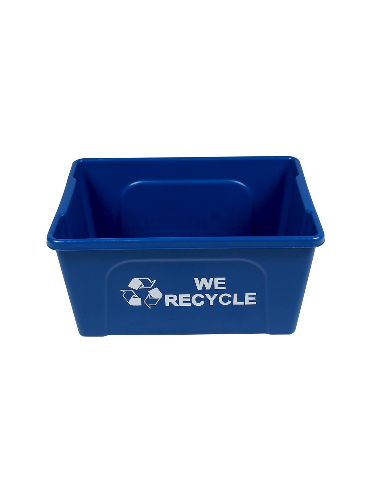 Busch Systems 101423 Deskside Recycler (12 Pack) - Single - Mobius Loop-We Recycle - Blue