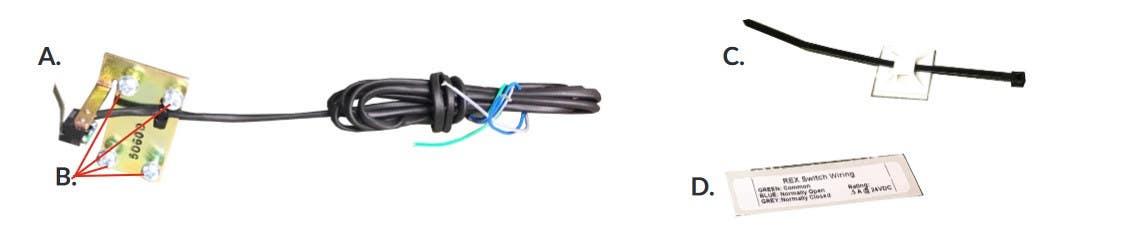 Command Access PD15REXKIT Request To Exit Kit, For Jackson 1285/95 & Kawneer 16/17 Series