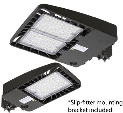 Energetic Lighting E3SB LED Area Light, Shoe Box w/Photocell, 3 Pin, Bronze
