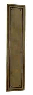 Trimco Aberdeen MasterCraft Bronze Pull Plate, 3-1/2" x 14-3/4" Plate