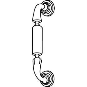 Trimco 57 Classic Pull with Decorative Rose