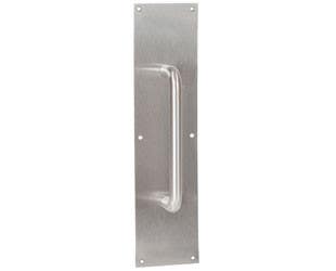 Trimco 1017 Series 3/4" Diameter Pull Plate, 3-1/2" x 15"