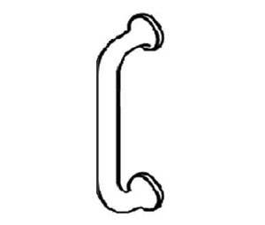 Trimco 1117-1 Traditional Cast Grip, 5" Center to Center