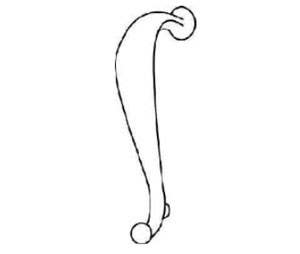 Trimco 1120 Cast Pitcher Grip, 6" Center to Center