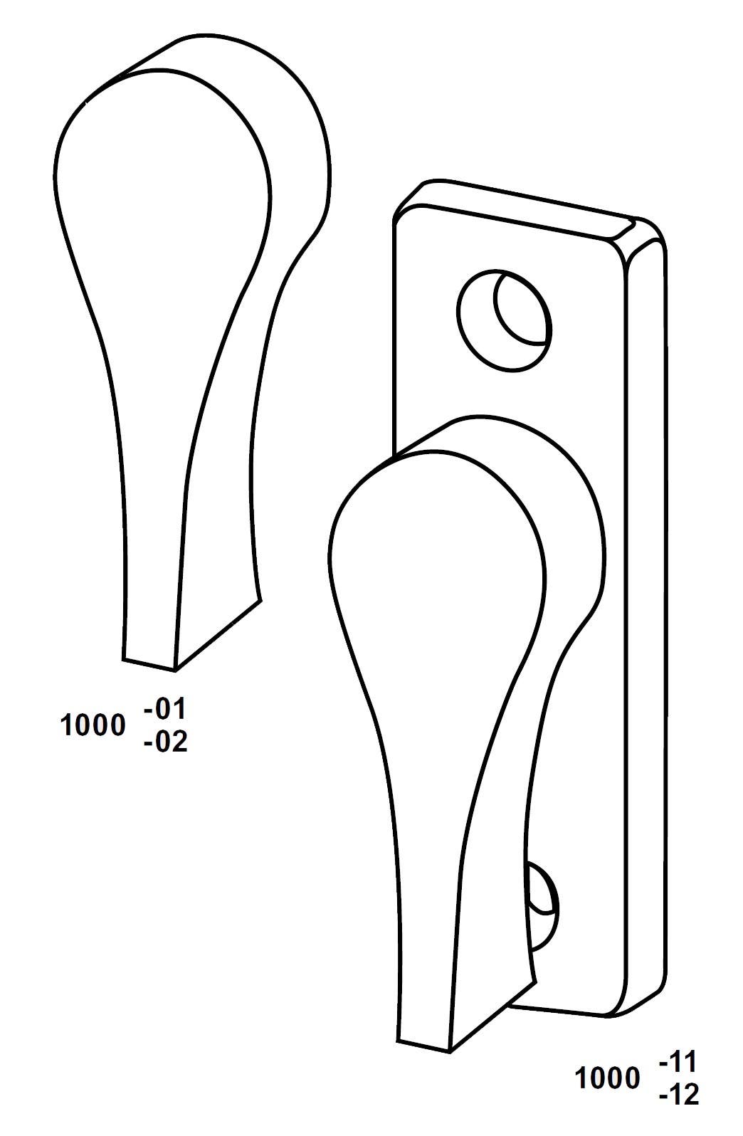 Adams Rite 1000 Series Turn for use MS1847 Deadlock & 5017 Deadlock