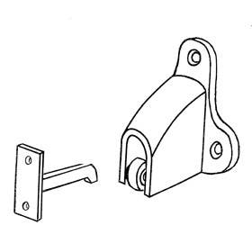 Trimco 1254 Wall Stop & Holder, 2-1/8" projection, Combo Pack