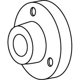 Trimco 1270 Series Wall Bumper, Cast, Concave, School Version, Surface Mount