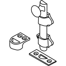 Trimco 3920-4 4-1/4" Dutch Door Bolt