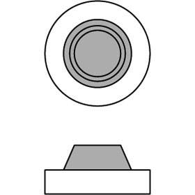 Trimco W7276 FOCAL Cast Wall Stop, Wrought, Concave