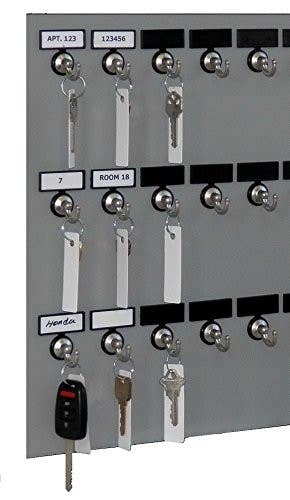 KeyStand 21MGN with 21 Bolted Metal Hook with Customize Name Plate, Blank and Numbered Stickers