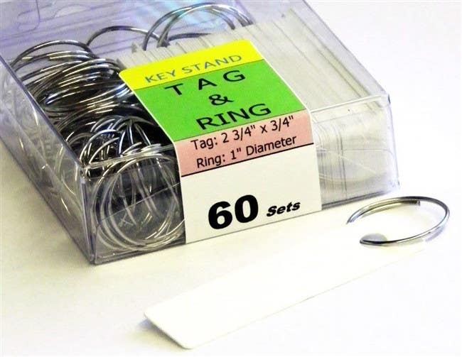 KeyStand 55MWN  55 Bolted Metal Hook with Customize Name Plate and 1-55 and Blank Stickers