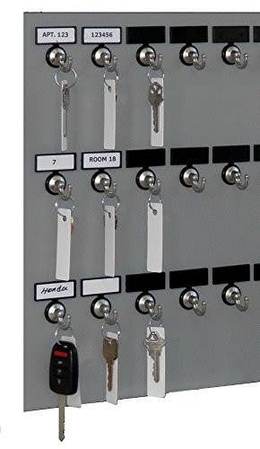 KeyStand 75MGN with 75 Bolted Metal Hook and Customize Name Plates Plus Blank & 1-75 Printed Stickers
