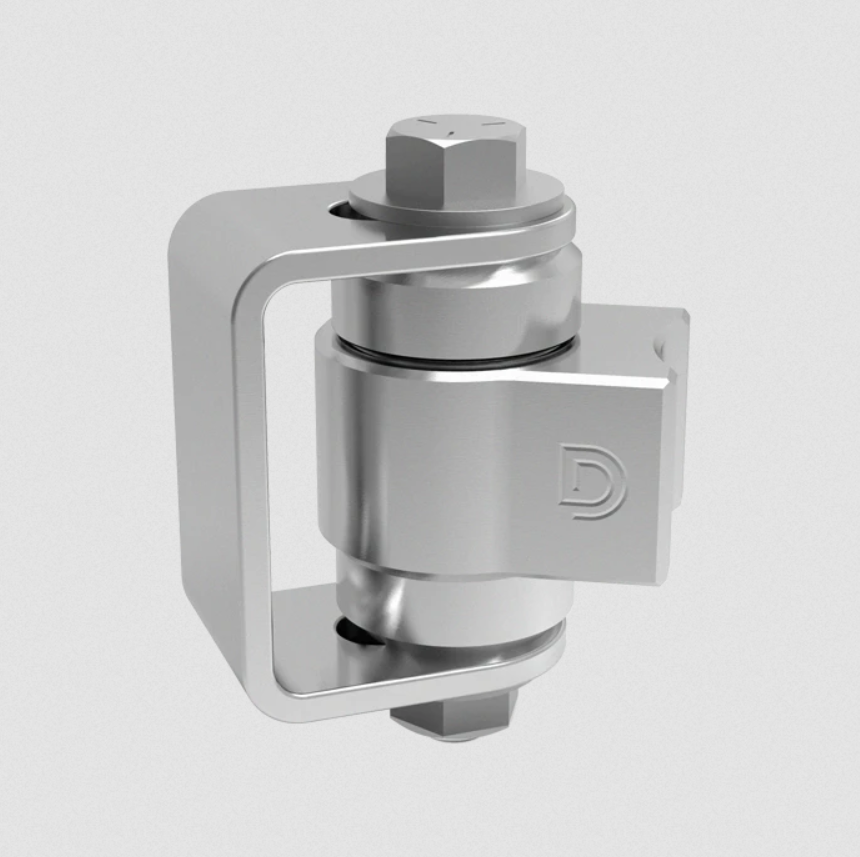 D&D CI3800 Shut It Stainless Steel BadAss Gate Hinge, Finish-Zinc