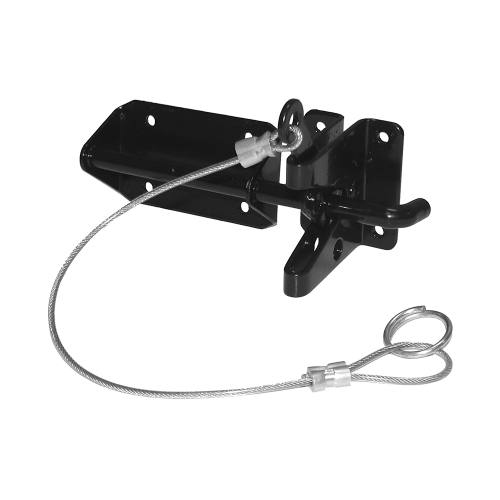 D&D 210002 Wood Hardware Heavy Duty Gravity Latch, Finish-Black