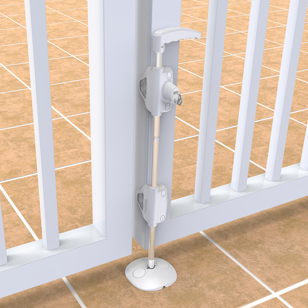 D&D LB LokkBolt Premium, Lockable Security Drop-Bolt, Keyed Alike,Finish-Black