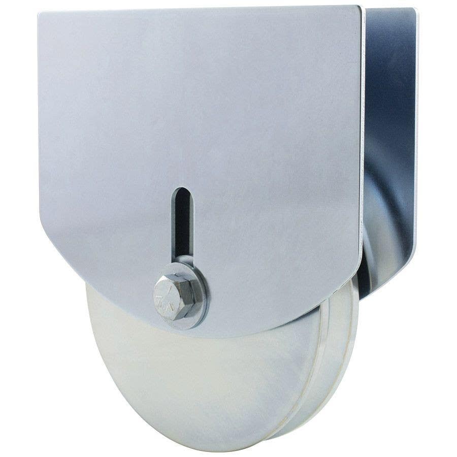 D&D CI27 Shut It Wheel w/ Carriage Plates For 2" Gate Frame, Finish-Zinc