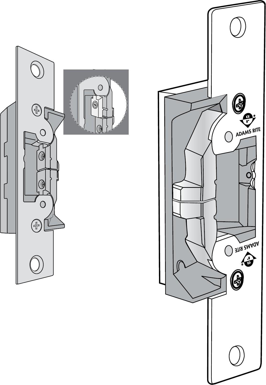 Adams Rite 7430/7431 Ultraline Preload-Capable Electric Strike