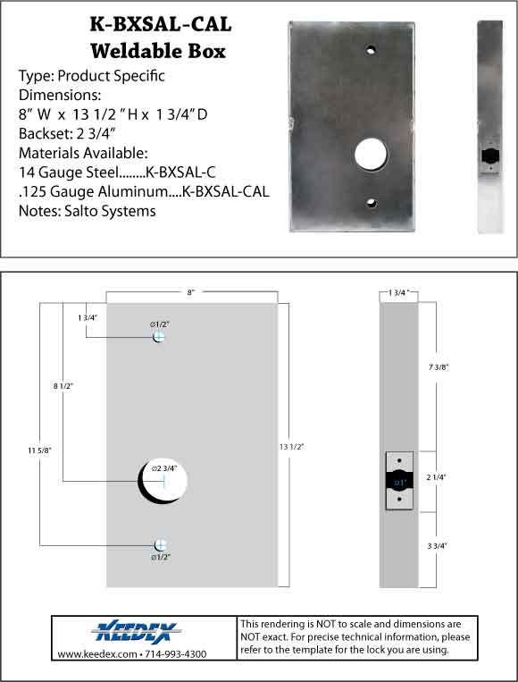 Keedex K-BXSAL-C Weldable Box-Salto Systems Systems Cylindrical