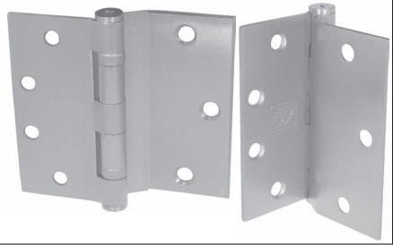 PBB BB8445 Standard Weight 5-Knuckle Template Half Surface Ball Bearing 4.5" Steel Hinge