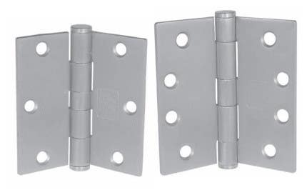 PBB PB81 5-Knuckle Standard Weight Full Mortise Template Plain Bearing Steel Hinge
