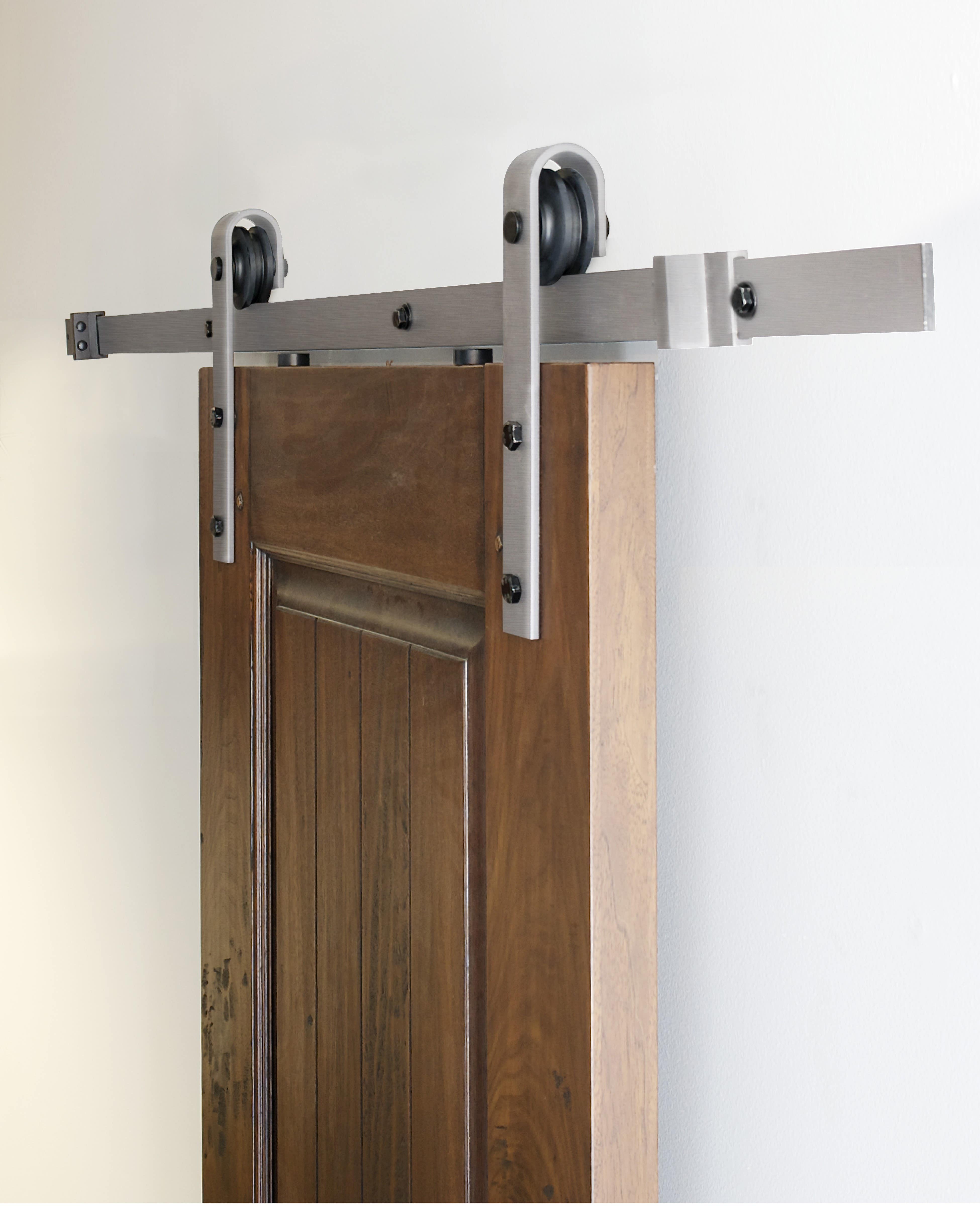 AHI 510 Barn Door System w/ 78"-156" Track, Hardened steel Material