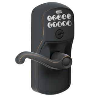 Schlage FE595 PLY FLA Plymouth Keypad Entry w/ Flex Lock & Flair Lever
