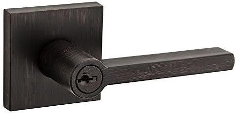 Kwikset 156HFL SQT 11P SMT K3 283-250 Entry Halifax Lever, Entrance with SmartKey in Venetian Bronze Finish
