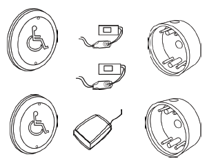 Cal-Royal 8653-KIT Basic 6" Round Push Plate Package, For 8600 Series