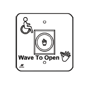 Cal-Royal CTB-02 Touchless Wave to Open Switch with Text, Logo & Hand For 8600 Series