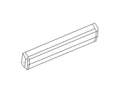 ACCENTRA (formerly Yale) 720 DB Dummy Push Bar For 7000 Series Exit Device