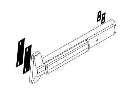 ACCENTRA (formerly Yale) 723 Shim Kit To Clear Glass Molding For 7000 Series Exit Device