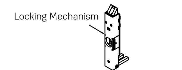 ACCENTRA (formerly Yale) 60-7000-0750 Locking mechanism for KRM200(F) mullions