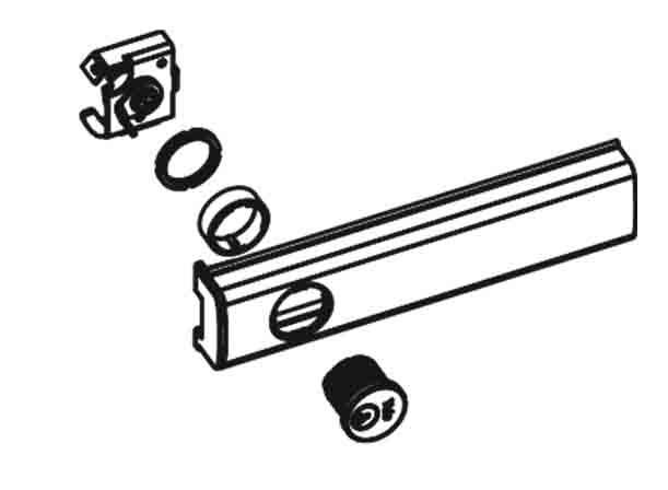 ACCENTRA (formerly Yale) 615-L Cylinder Dogging Kit (Less Cylinder)