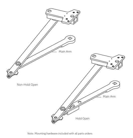 ACCENTRA (formerly Yale) 6100 UNI Stop Arm Assembly For Door Closer