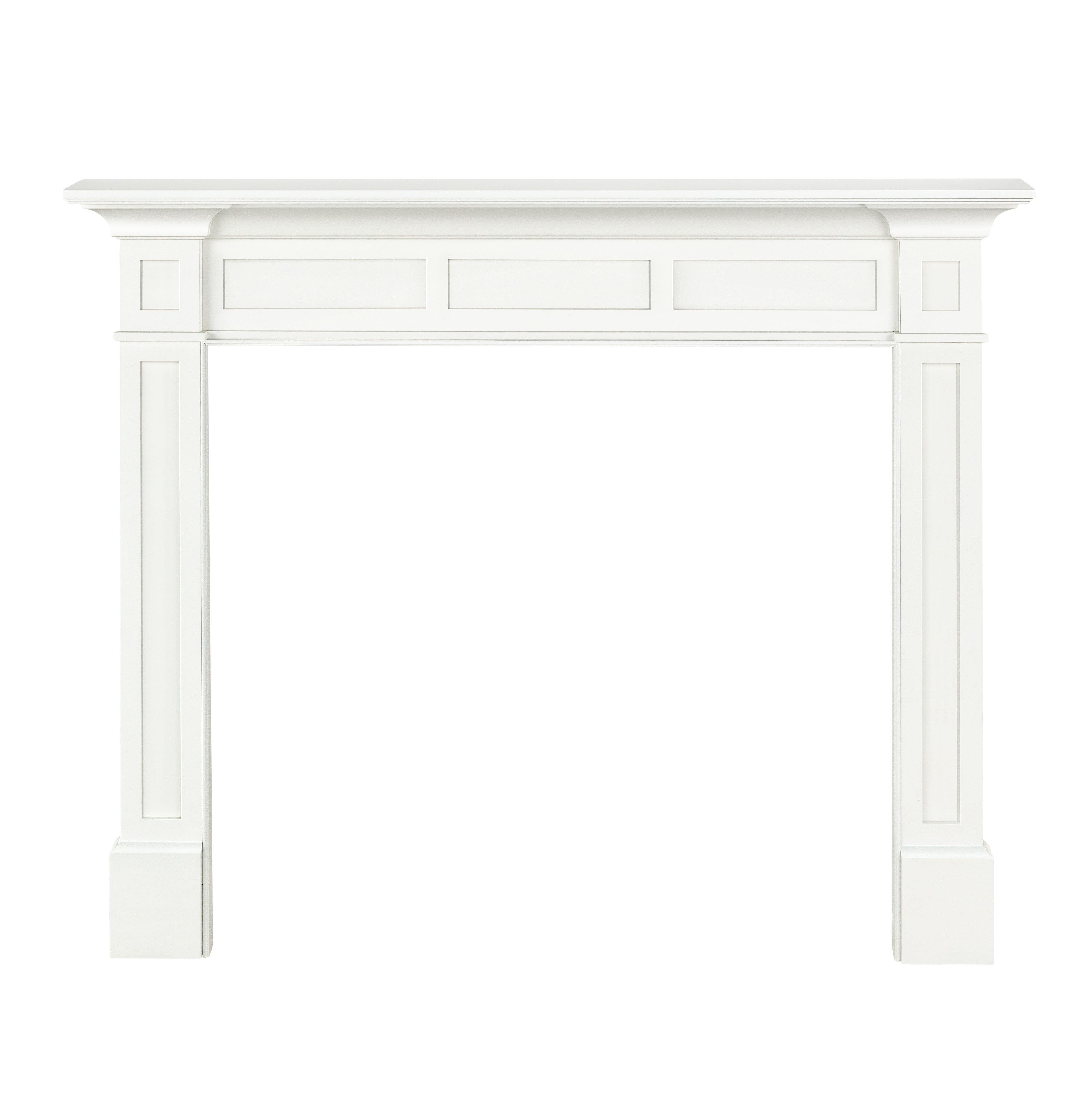 Pearl Mantels 515 Jim Fireplace Mantel MDF White Paint