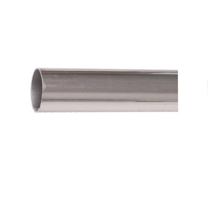 BHP 600CH  6" Straight Aluminum Shower Rods,  Finish-Chrome