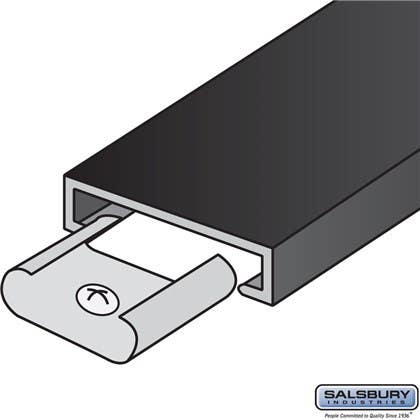 Salsbury 2213 Trim Kit - For Up to 3 Columns Of Aluminum Mailboxes - Black