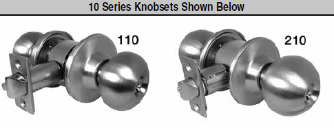 Marks USA 10 Line Grade 2 Cylindrical Knobset (Commerical Cylinder)