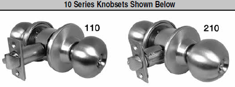 Marks USA 10R Line Grade 2 Cylindrical Knobset (IC Core Cylinder)