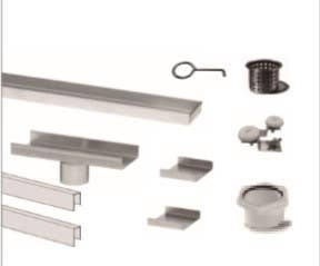 QM Drain 33 Adjustable 2" Outlet Base Kit, Linear Drain Delmar Series Parts